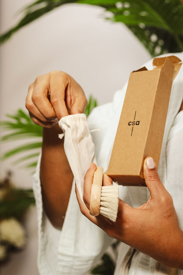 CSA %100 Doğal Keçi Kılı Yumuş Yüz/Saç Bakım Fırçası